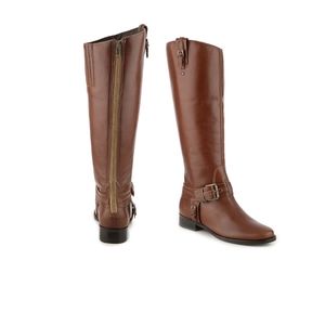 Women's leather riding boots
